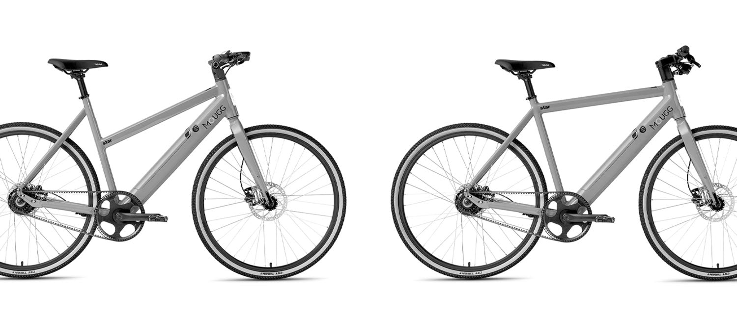 Vergleichsbild der MOUGG E Bikes  STAR CTR  und STAR CDI